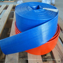 PVC-liegender flacher Schlauch / blauer Farbwasser-Entladungs-Schlauch / PVC Irrigatior-Schlauch